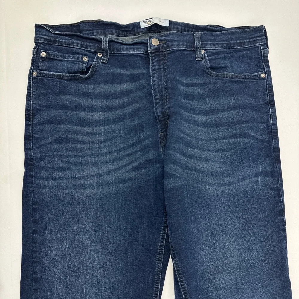 Signature by Levi Strauss Athletic Jeans‎ Mens 40x32 Dark Wash Gold Label Denim